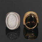 GL Oval Shape  Iced Out Peva Moissanite Diamond Ring
