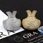 GL 925 Silver inlaid Moissanite Money Bag Hiphop Ring