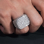 GL luxury Iced Out Square Casting VVS Moissanite Ring