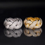 GL Iced Out Cuban Chain Hip Hop Band Ring