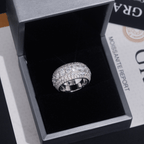 GL Full Round Cut 5A+ Diamond Men's Hip Hop Wedding Ring