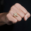 GL BAGUETTE MOISSANITE Diamond Cross Ring