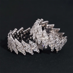 GL Cuban link  Punk Style Moissanite Ring