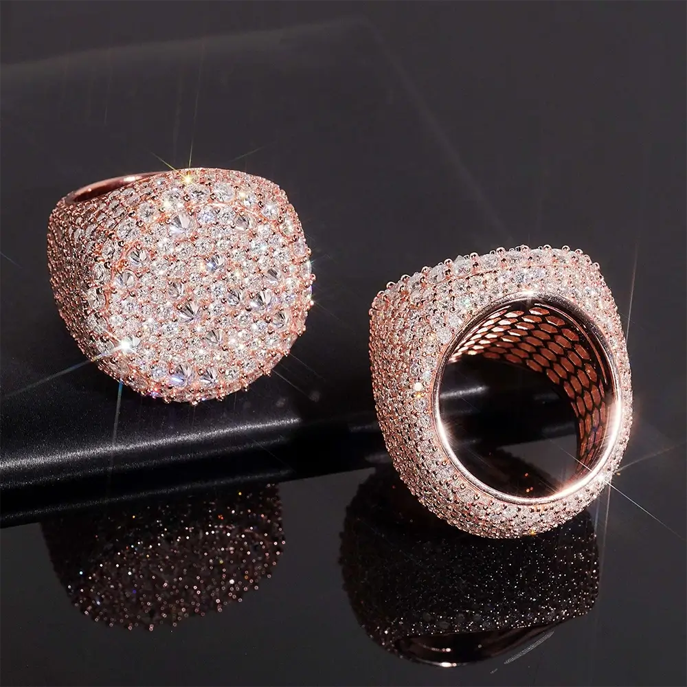 GL Round Cut Full Eternity Band Moissanite Ring