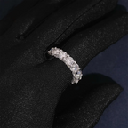 GL Round Cut Full Eternity Band Moissanite Ring