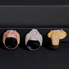 8CT VVS Moissanite Iced Out Statement Ring