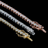 Hip Hop Jewelry 3mm 4mm 5mm 6.5mm GRA Certificate S925 Silver Vvs1 D Color Diamond Moissanite Tennis Chain Bracelet