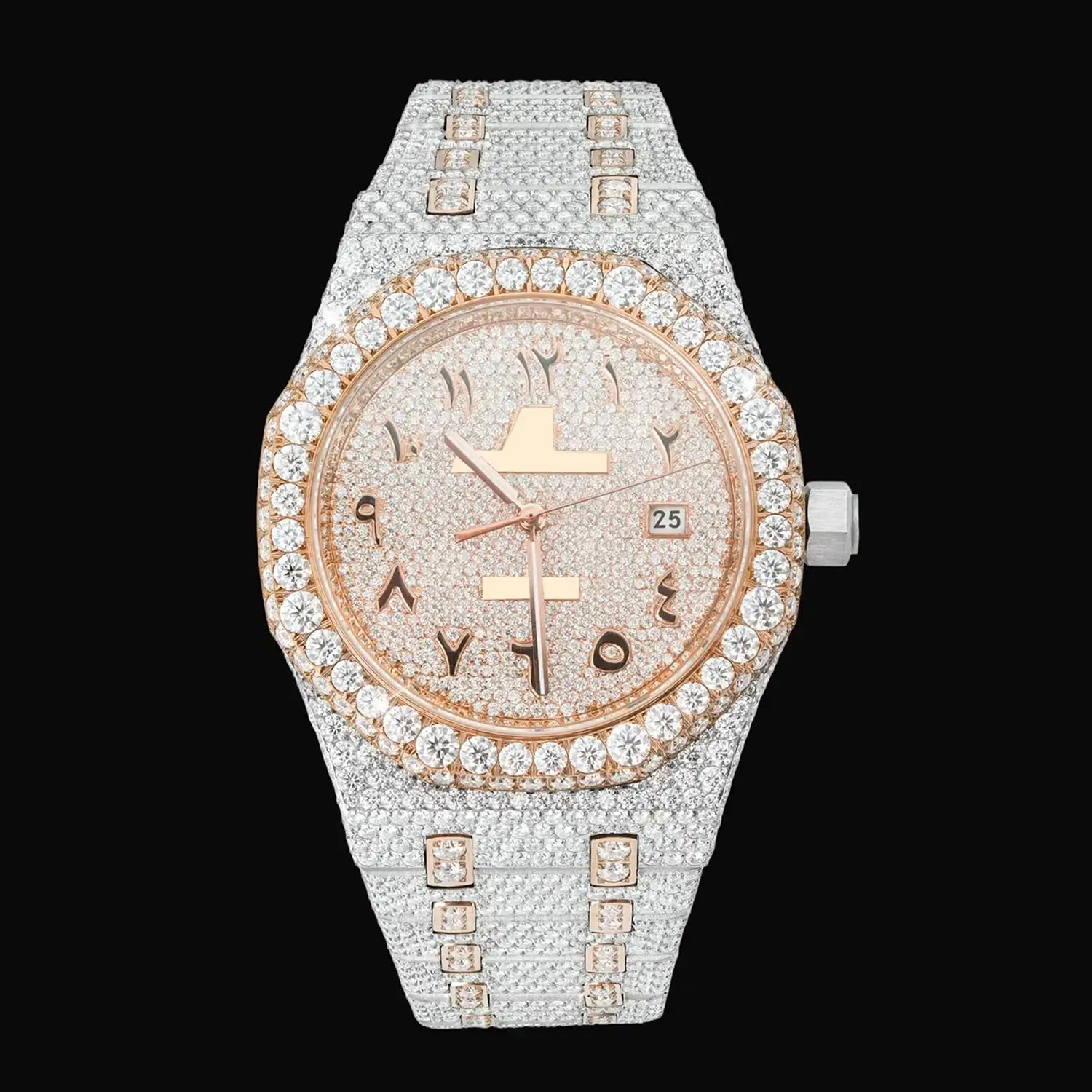 41MM Iced-Out Full Pavé VVS Moissanite Watch Secondary image
