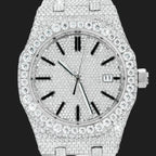 41MM Iced-Out Full Pavé VVS Moissanite Watch