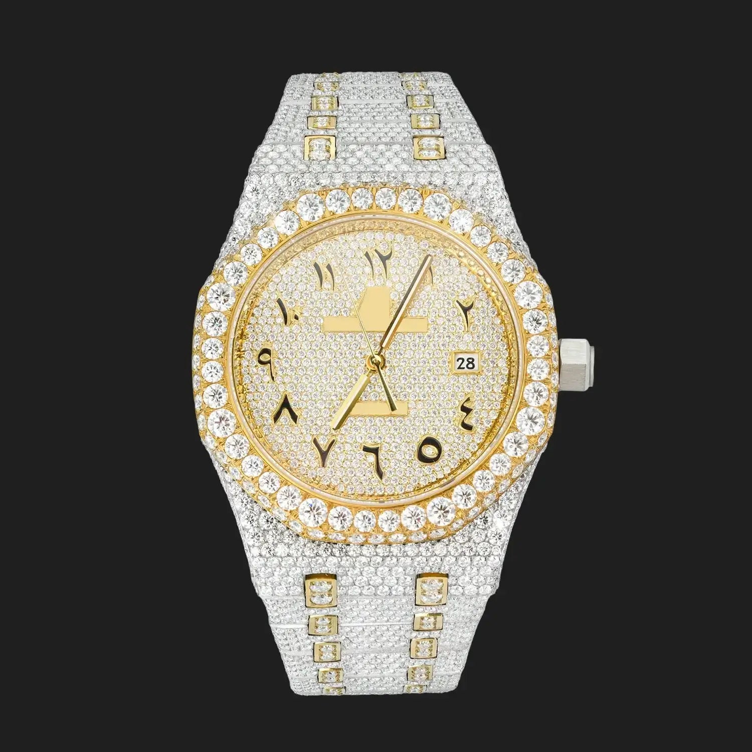 41MM Iced-Out Full Pavé VVS Moissanite Watch