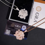 GL $ Sign Thumbs VVS Moissanite Iced Out Pendant S925 Silver