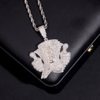 GL $ Sign Thumbs VVS Moissanite Iced Out Pendant S925 Silver