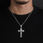 925 Silver VVS Moissanite Jesus Cross Pendant