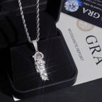 Religious 925 Silver Jesus Iced Out VVS Moissanite Pendant
