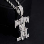 Deathrow 925 Silver Iced Out VVS Moissanite Pendant
