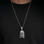 Hip Hop VVS Moissanite Jesus Head Pendant 925 Silver