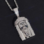 Hip Hop VVS Moissanite Jesus Head Pendant 925 Silver