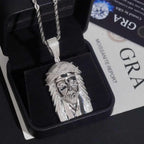 Hip Hop VVS Moissanite Jesus Head Pendant 925 Silver