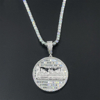 Circle Last Supper VVS Moissanite Pendant