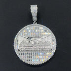 Circle Last Supper VVS Moissanite Pendant