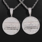 Circle Last Supper VVS Moissanite Pendant