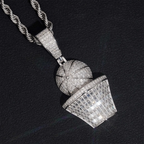 BasketBall Design S925 VVS Moissanite Pendant