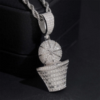 BasketBall Design S925 VVS Moissanite Pendant