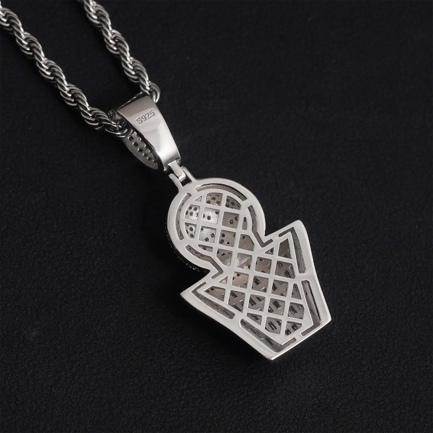 BasketBall Design S925 VVS Moissanite Pendant