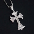 2.3inch 925 Silver VVS Moissanite Cross Pendant