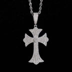 2.3inch 925 Silver VVS Moissanite Cross Pendant