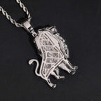 925 Silver Lion VVS Moissanite Pendant