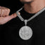2.7 inch Round 925 Silver VVS Moissanite Dollar Round Pendant