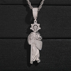 Holy Drip VVS Moissanite Iced Saint Pendant