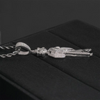 Holy Drip VVS Moissanite Iced Saint Pendant