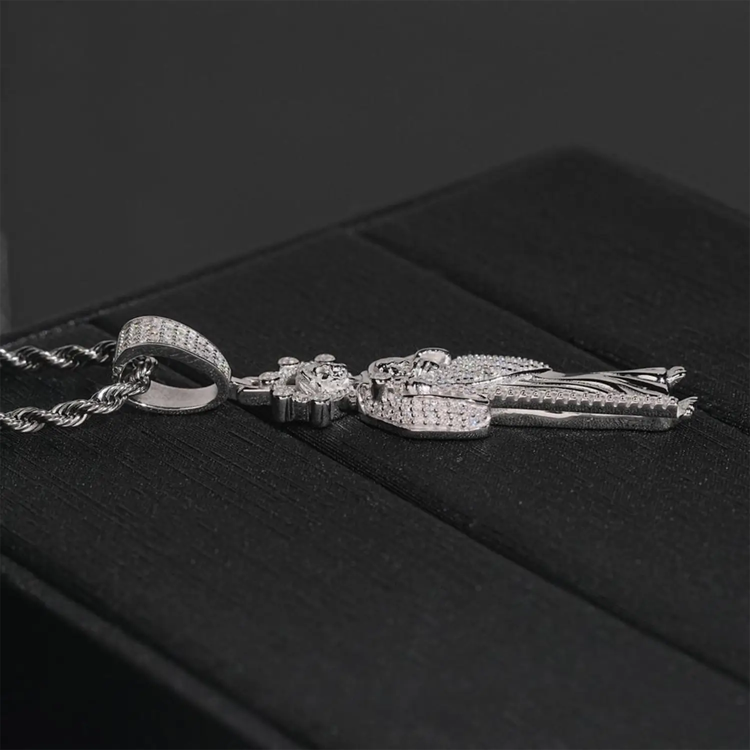 Holy Drip VVS Moissanite Iced Saint Pendant
