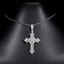 VVS Moissanite Gothic Cross Pendant 925 Silver