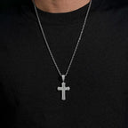 2inch VVS Moissanite Cross Pendant 925 Silver