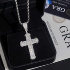 2inch VVS Moissanite Cross Pendant 925 Silver