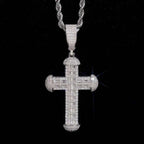 2inch VVS Moissanite Cross Pendant 925 Silver