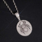 3D Spider VVS Moissanite Pendant 925 Silver