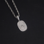 VVS Moissanite Hamsa Hand Evil Eye Pendant