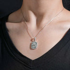 VVS Moissanite Hamsa Hand Evil Eye Pendant