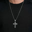 Jesus Head VVS Moissanite Cross Pendant 925 Silver