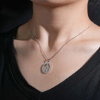 VVS Moissanite Virgin Mary Pendant 925 Silver