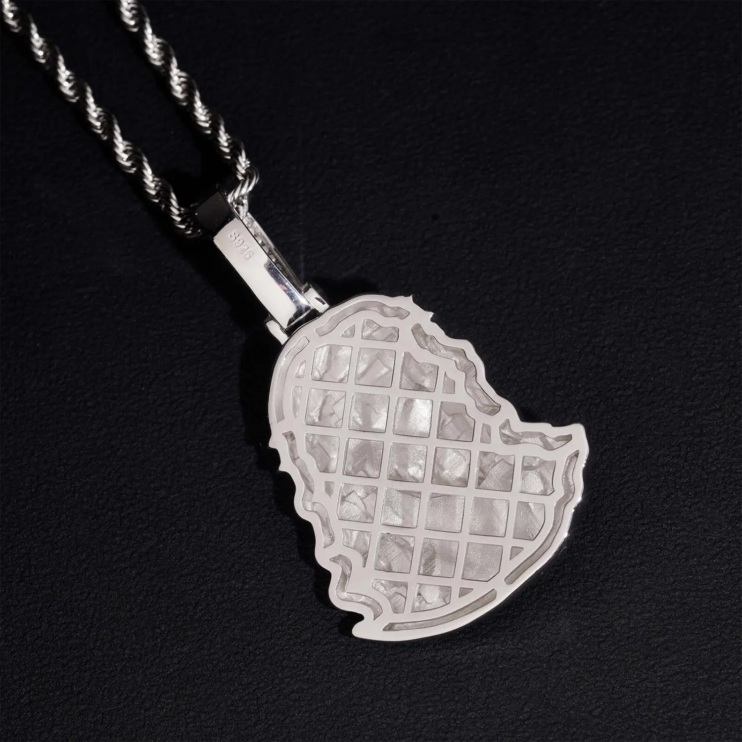 VVS Moissanite Jesus Head Pendant 925 Silver