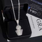 Iced Out Dollar Bag VVS Moissanite Pendant