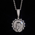 Halo God VVS Moissanite Iced Out Jesus Pendant