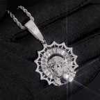 Halo God VVS Moissanite Iced Out Jesus Pendant