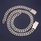 15MM 4 Rows 5A+ Diamond Cuban Link Chain