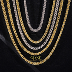 4MM Stainless Steel Cuban Chain With VVS Moissanite Box Clasp